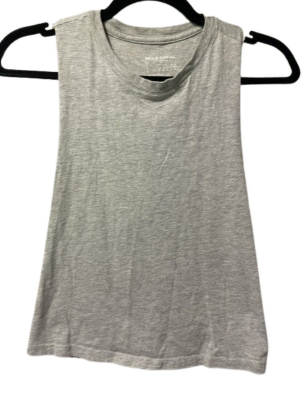Bella+Canvas grey heather sleeveless muscle tank top SZ M